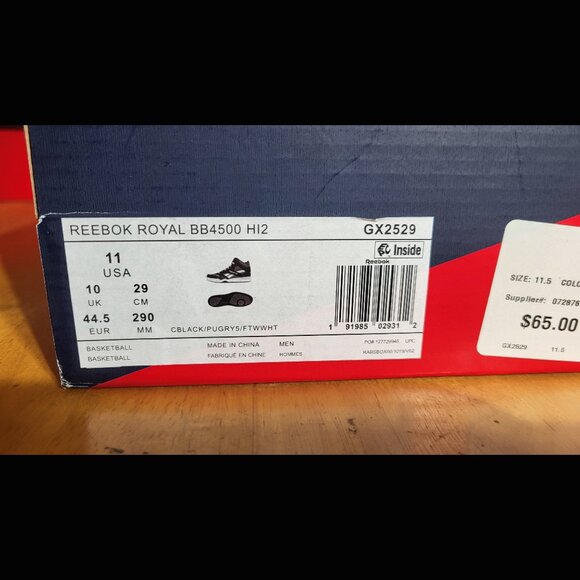 Reebok bb4500 hi2 Mens Size 11 New - Picture 10 of 11